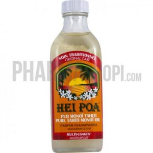 PUR MONOÏ TAHITI PARFUM FRANGIPANIER HEI POA – FLACON DE 100 ML